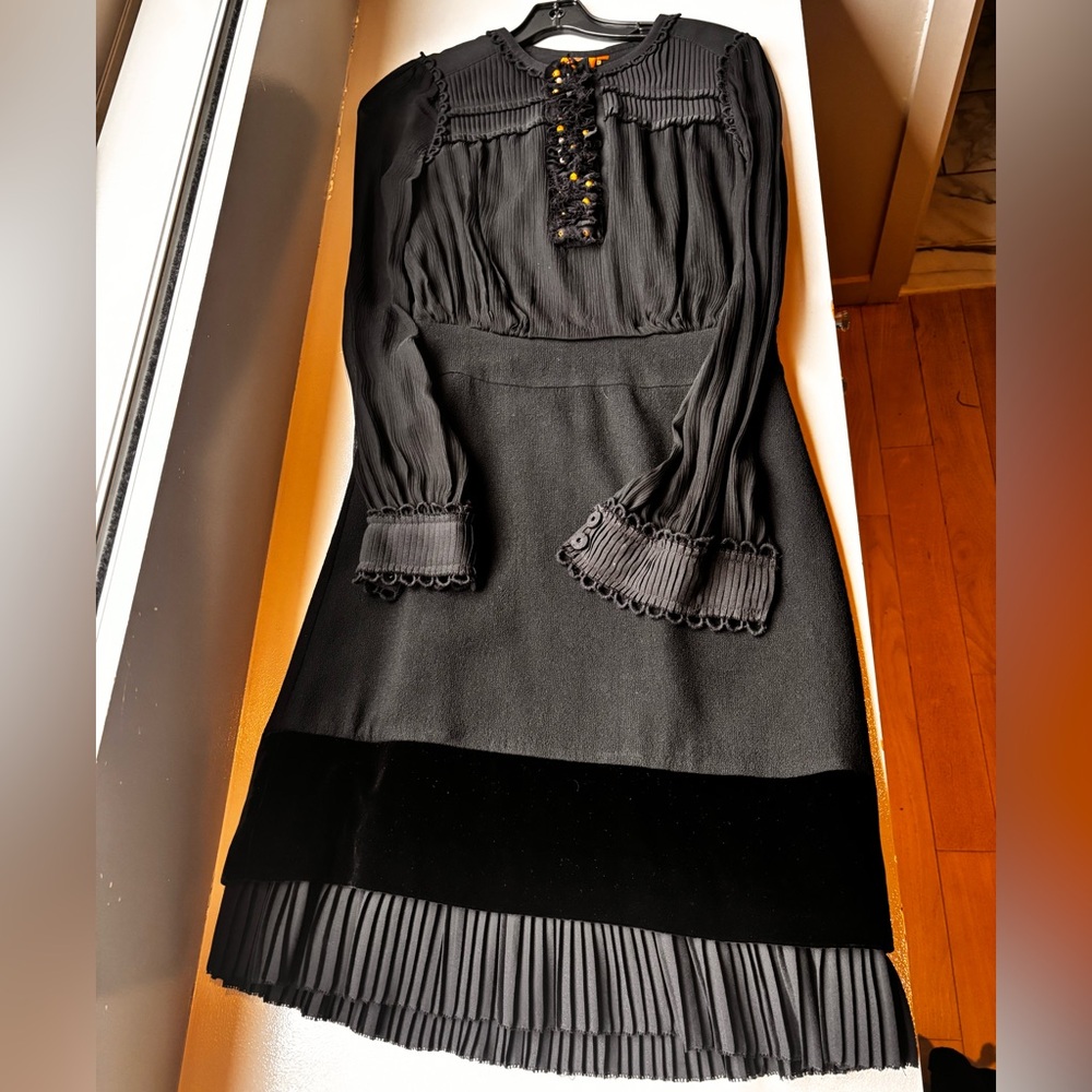 Tory Burch Black Textured Dress
